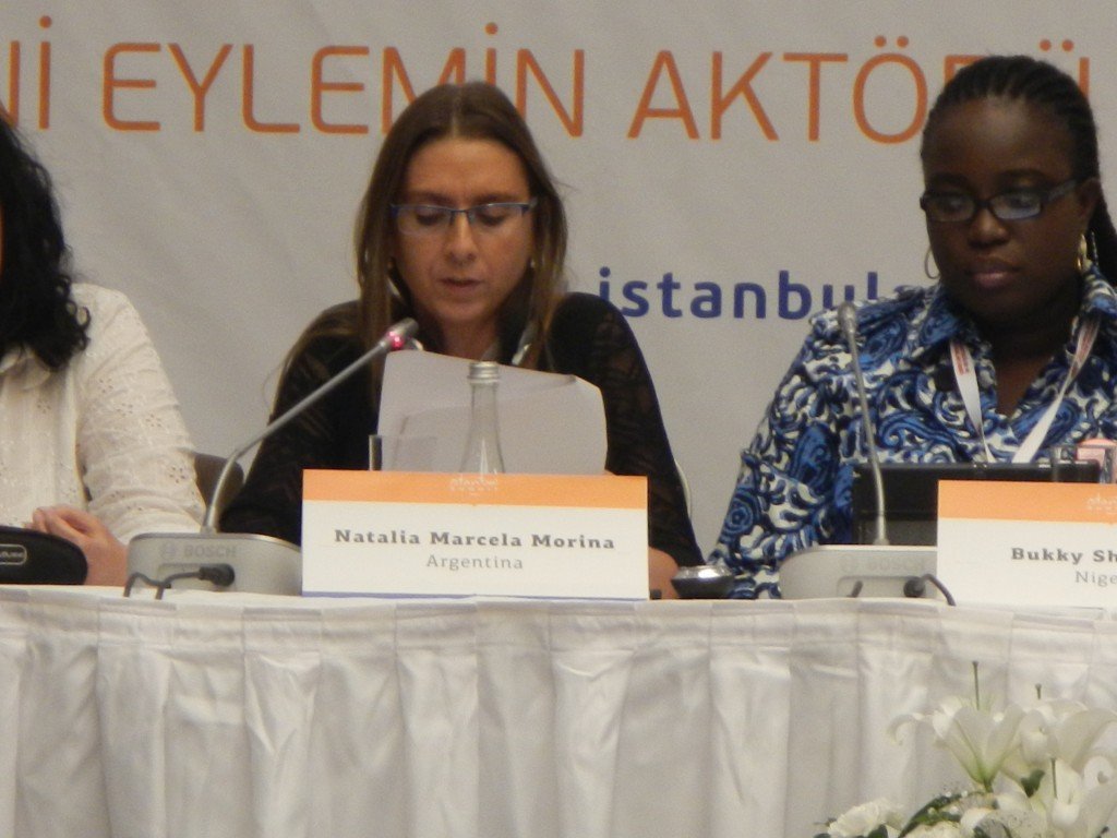 Participación de Natalia Molina . Cumbre de Estambul 2015