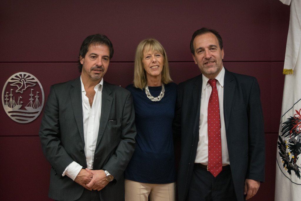 Los consejeros electos, Marcelo Vázquez, Lidia Lago y Darío Reynoso.